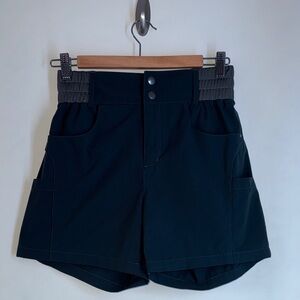 Women's Navy Blue Cargo Shorts